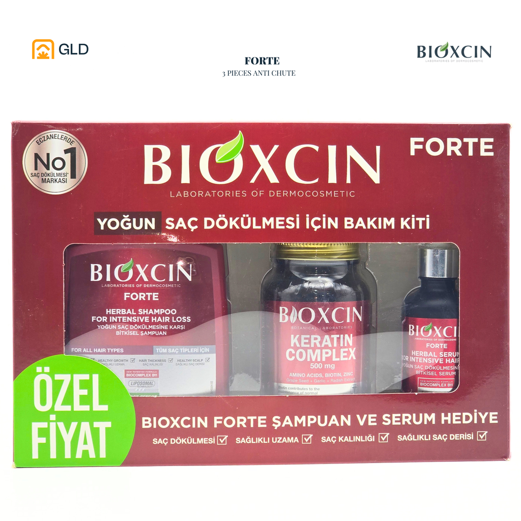 Coffret Bioxcin Shampooing + Keratin + Serum 