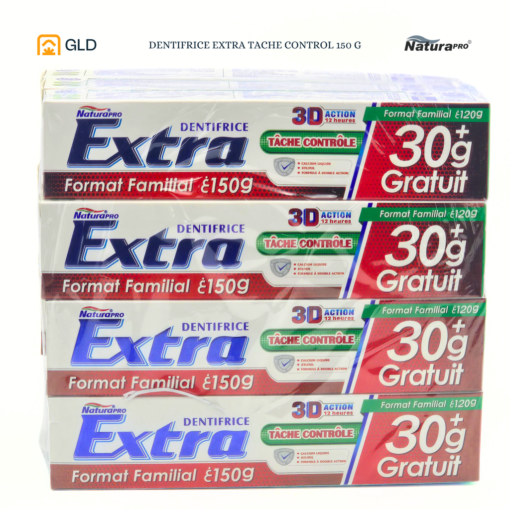Dentifrice NaturaPro Extra Tache Control 120 Gr + 30 Gr Gratuit