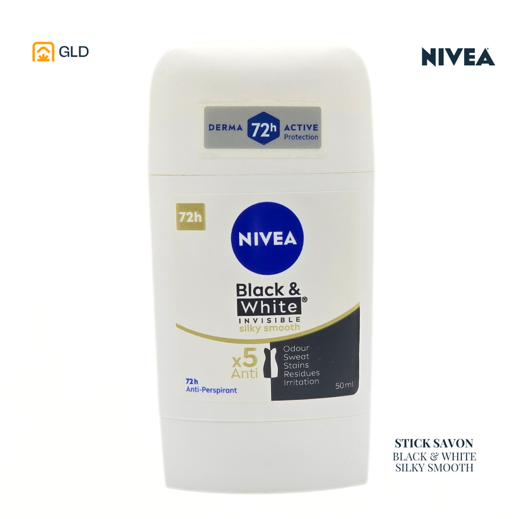 Stick Savon Nivea Black & White Invisible Silky Smooth