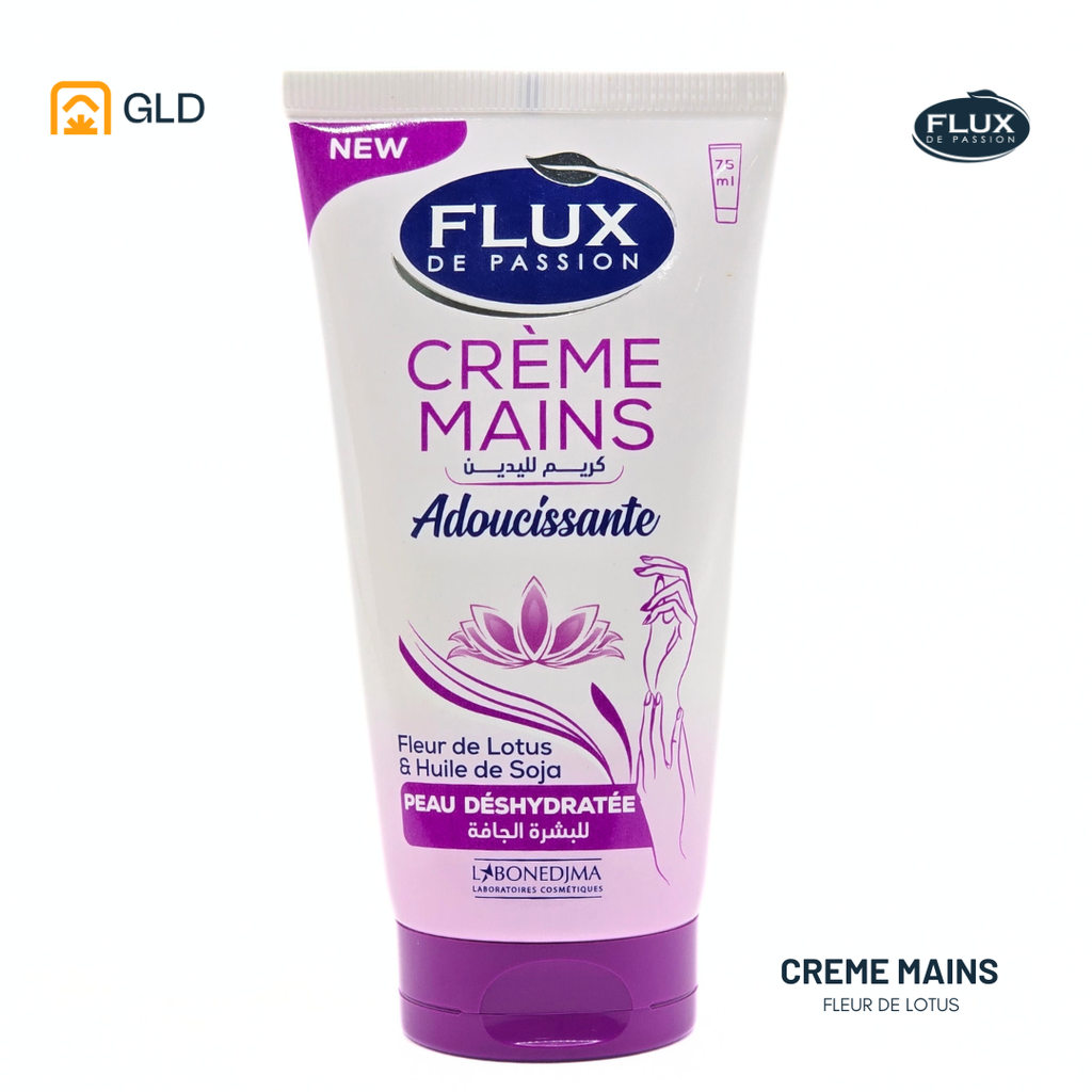 Creme Mains Flux De Passion Adoucissante Fleur De Lotus Et Huile De Soja 75 Ml