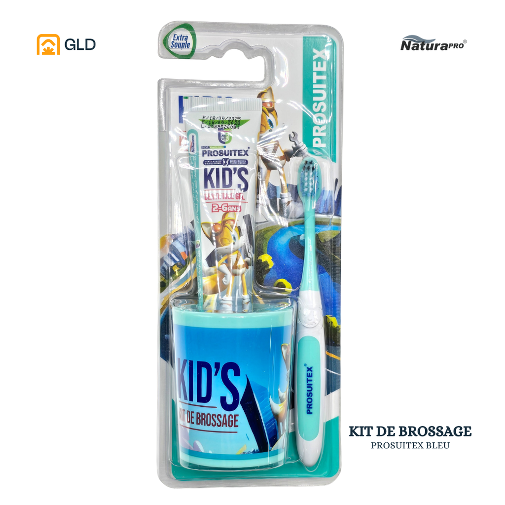 Kit De Brossage NaturaPro Prosuitex Sonic Kids 2-6 Ans Vert Garçon