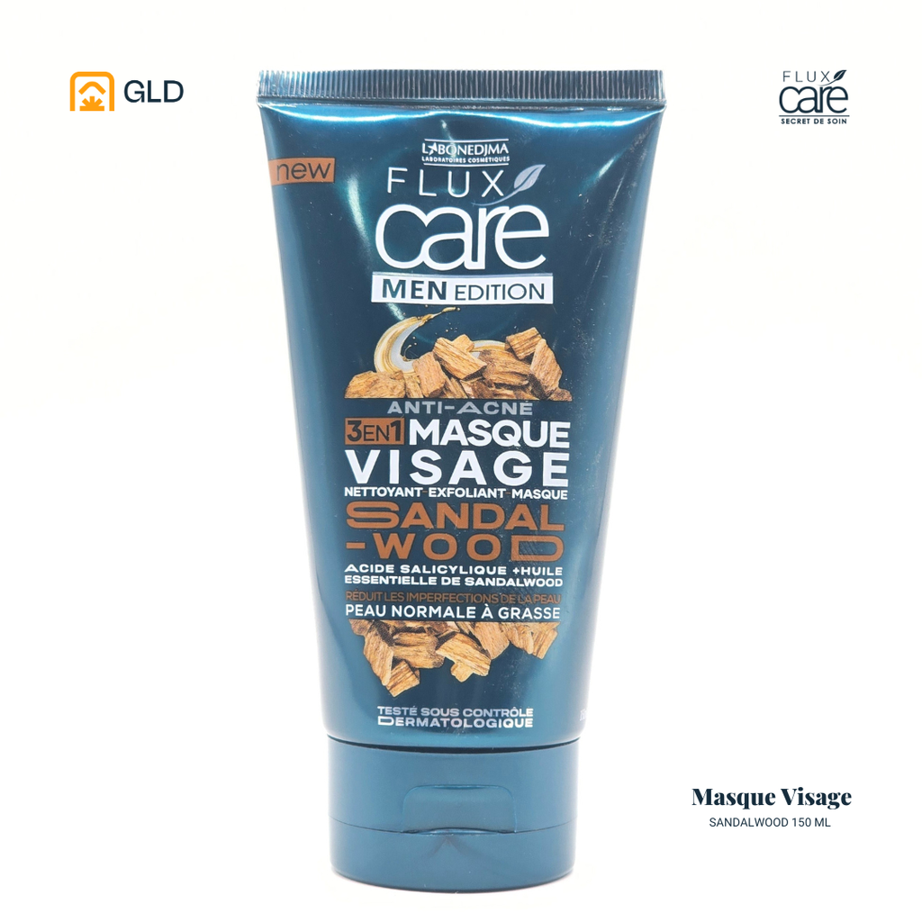Masque Visage 3en1 Flux Care Men Sandalwood 150 Ml
