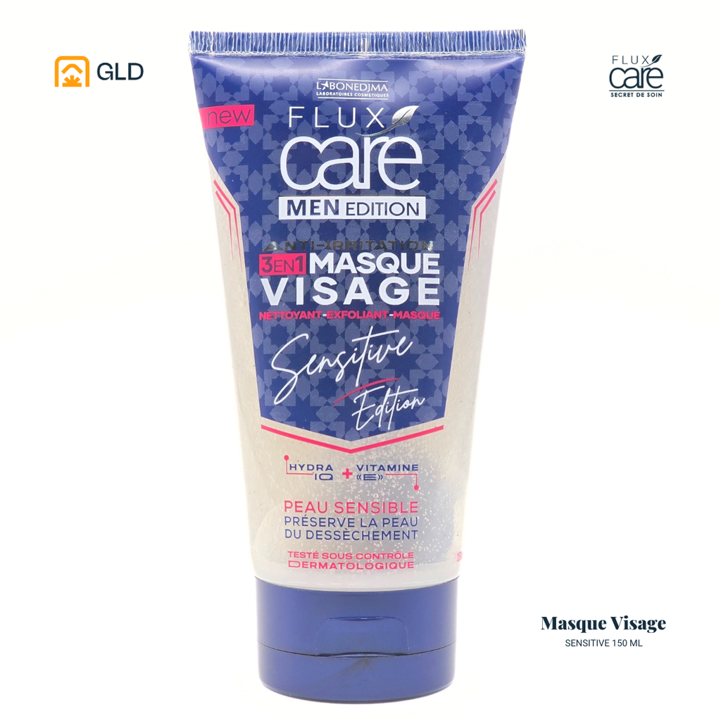 Masque Visage 3en1 Flux Care Men Sensitive 150 Ml