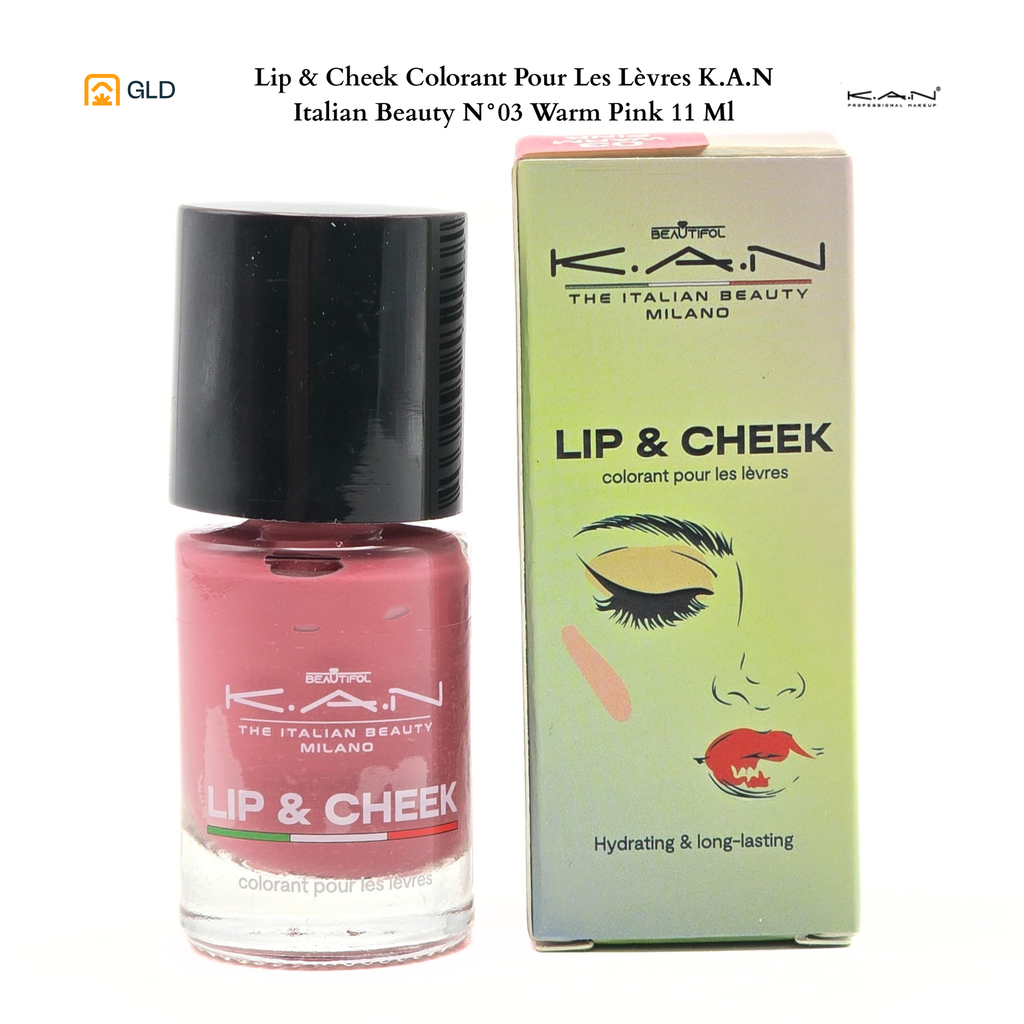 Lip & Cheek Colorant Pour Les Lèvres K.A.N Italian Beauty N°03 Warm Pink 11 Ml