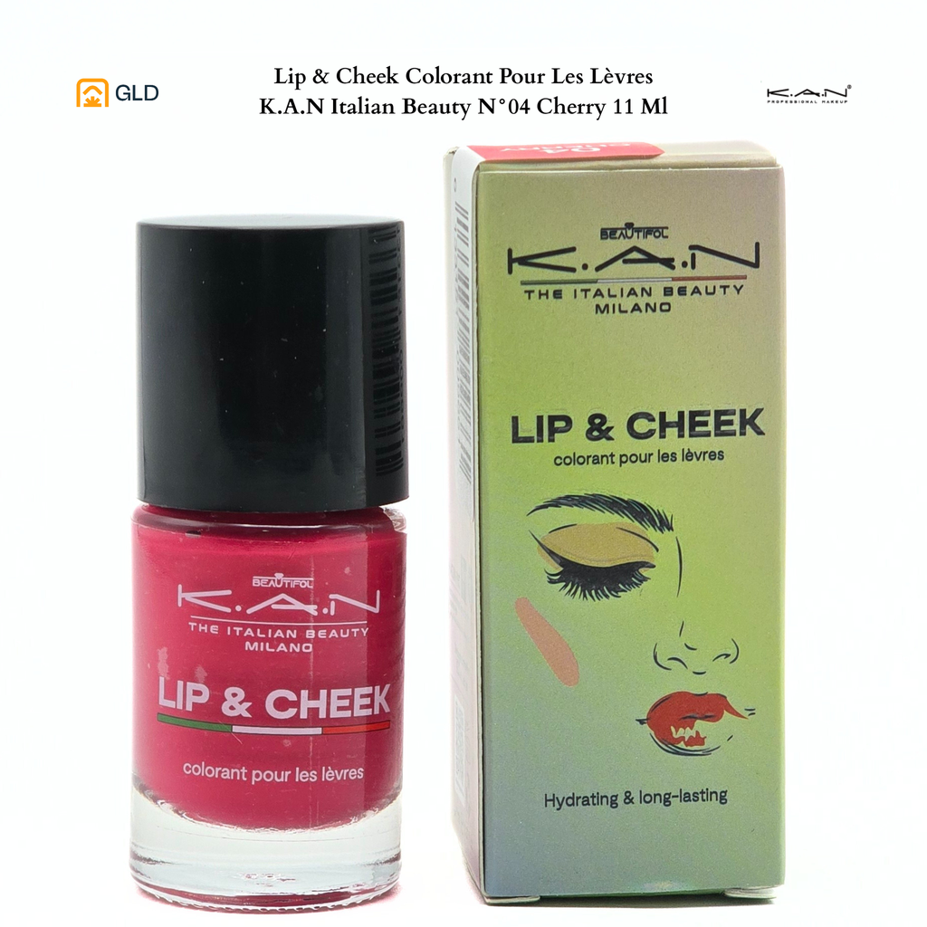 Lip & Cheek Colorant Pour Les Lèvres K.A.N Italian Beauty N°04 Cherry 11 Ml