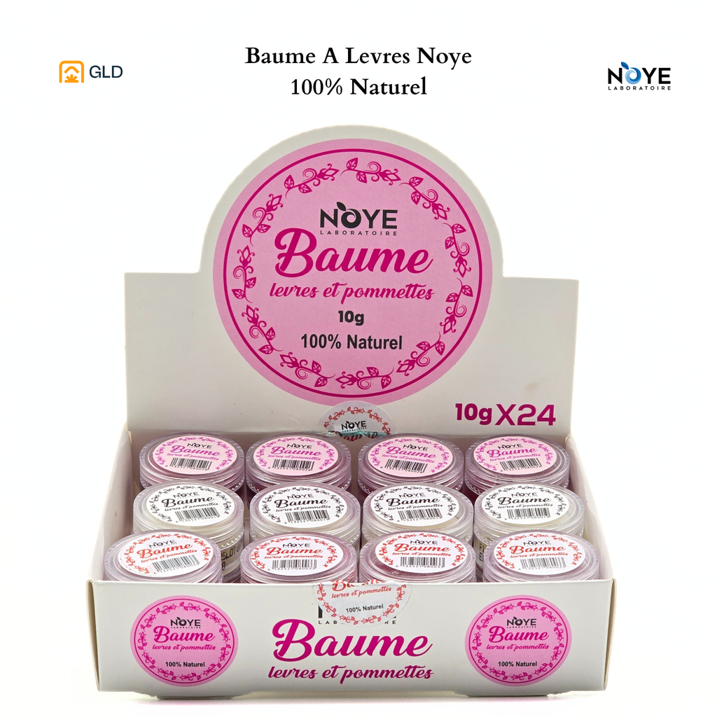 Baume A Levres Noye 100% Naturel (Paquet de 24)