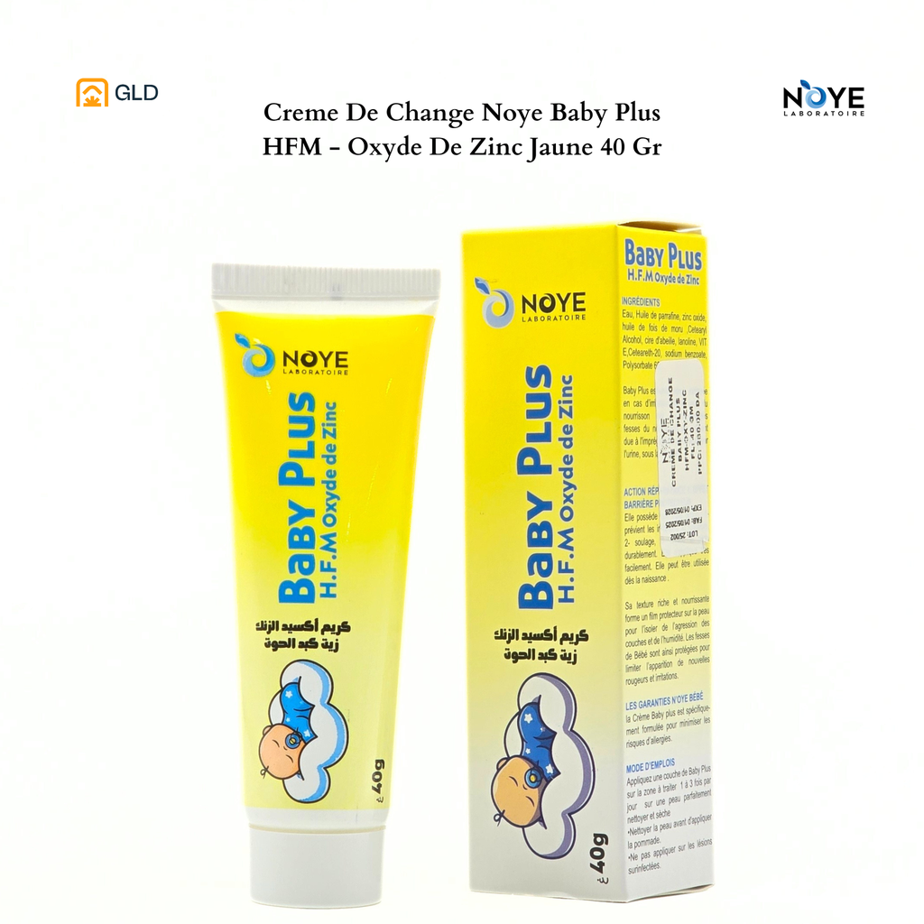 Creme De Change Noye Baby Plus HFM - Oxyde De Zinc Jaune 40 G