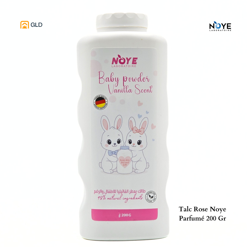 Talc Rose Noye Parfumé 200 Gr