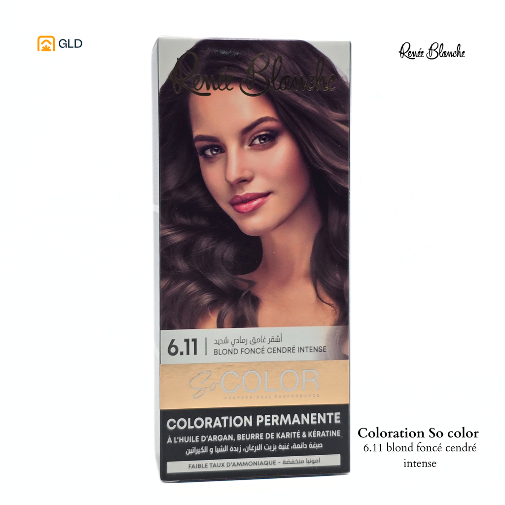 Coloration Capillaire So Color 6.11 Blond Foncé Cendré Intense