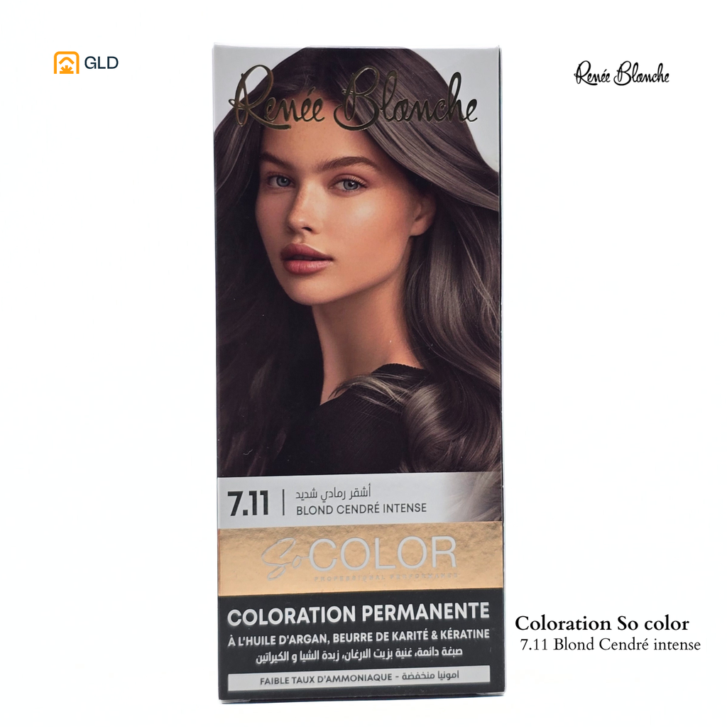 Coloration Capillaire So Color 7.11 Blond Cendré Intense