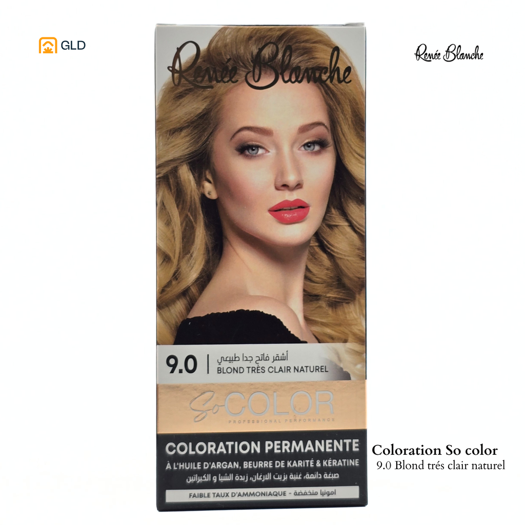 Coloration Capillaire So Color 9.0 blond Très Clair Naturel