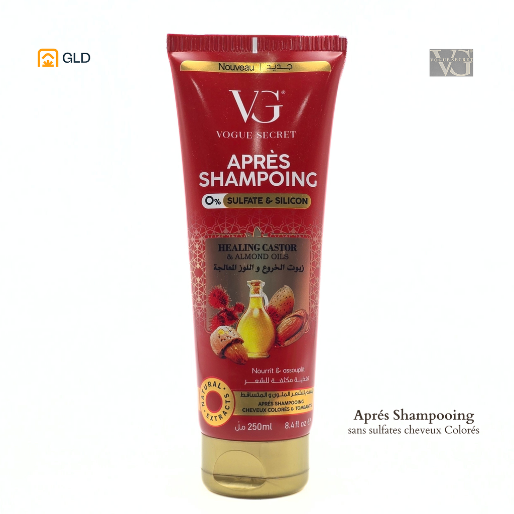 Apres Shampooing VG Sans Sulfates Cheveux Colorés