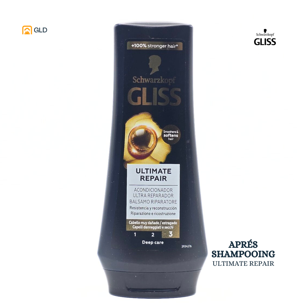Après Shampooing Gliss 200ml Ultimate Repair Noir