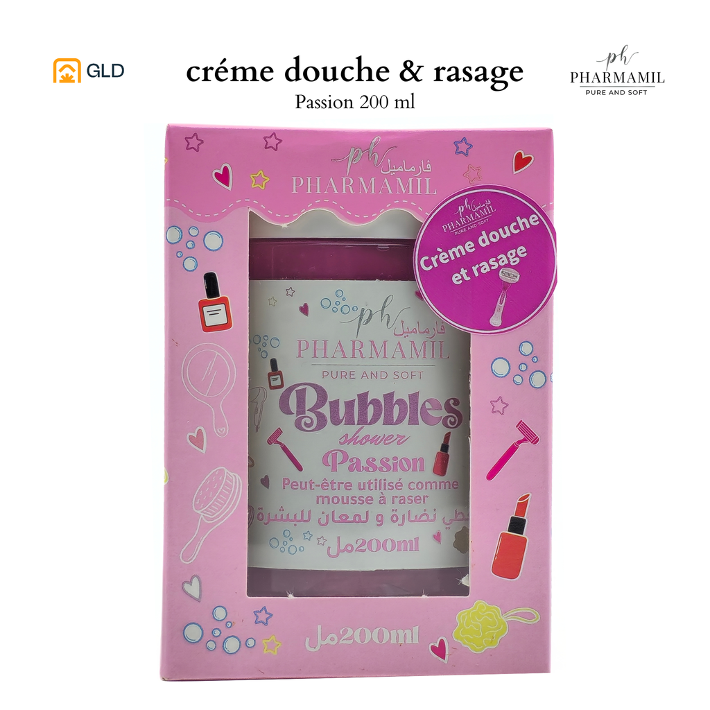 Bubbles Shower Pharmamil 200ml Passion Rose