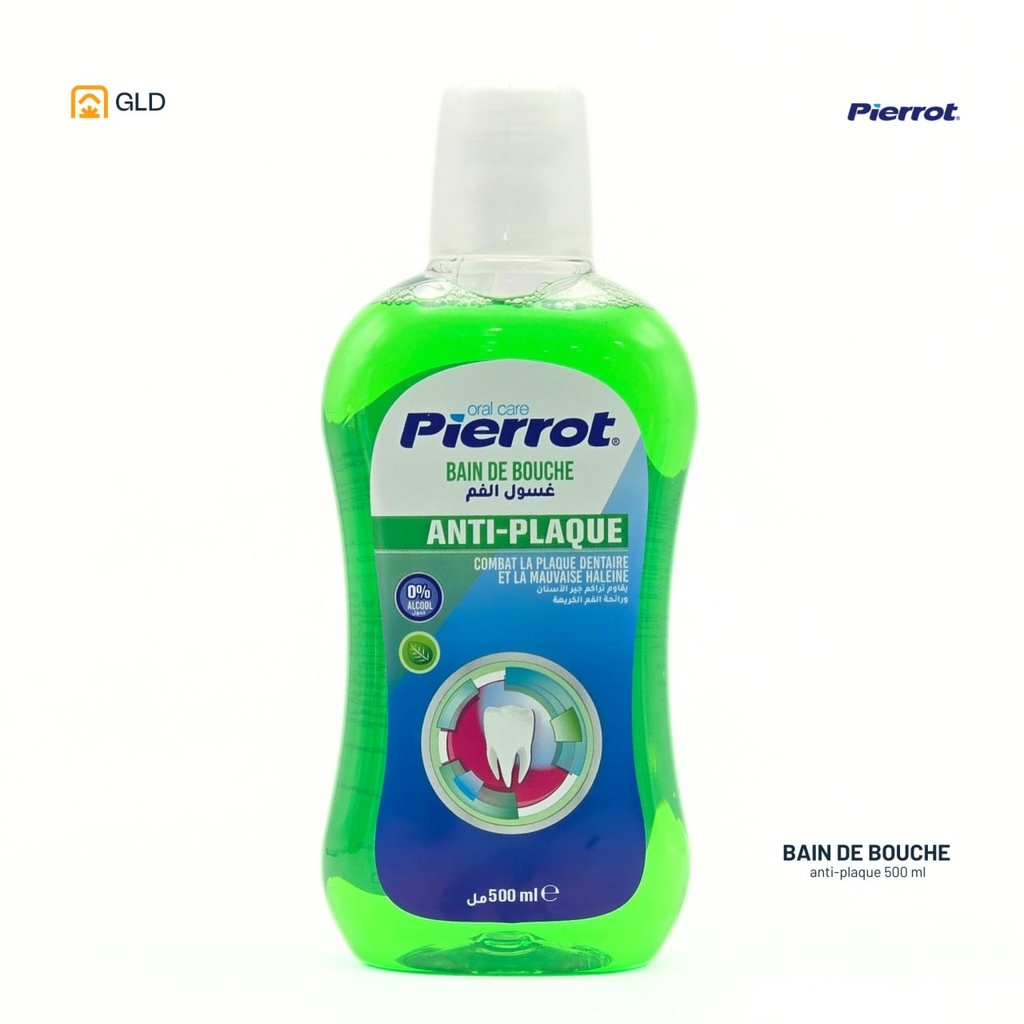 Pierrot Bain De Bouche Anti Plaque 500Ml Vert