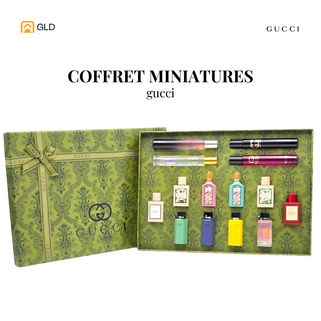 Coffret Miniature Gucci Flora Vert 