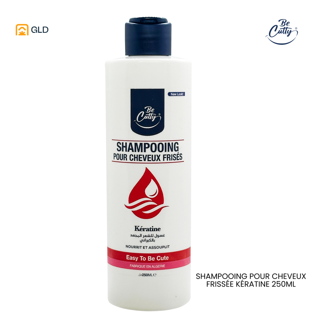Shampooing pour cheveux frissée kératine Be Cutty 250ml