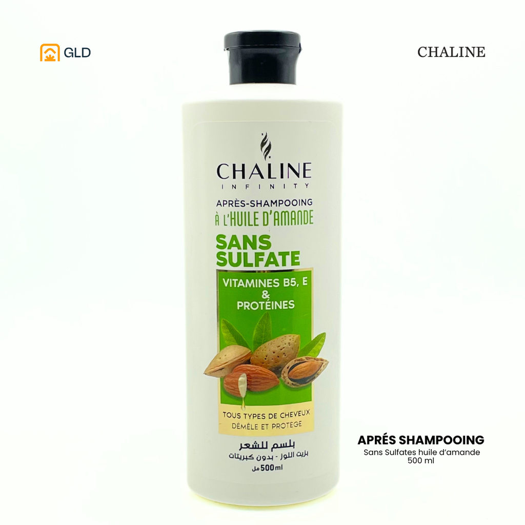 Apres Shampooing Chaline Sans Sulfate 500Ml A L'huile D'amande