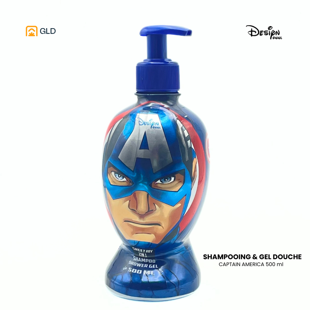 Shampooing + Gel Douche Design Capitain America 500ml