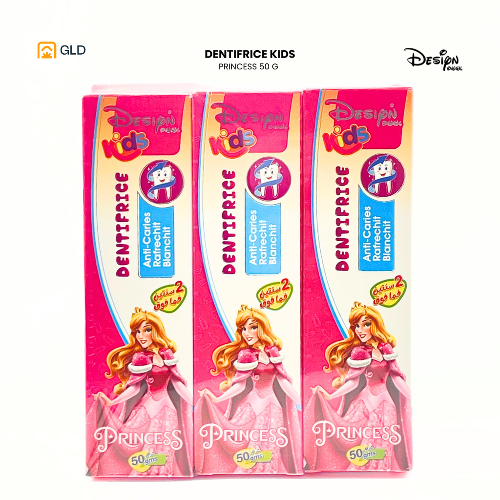 Dentifrice Design Princesse 50g (paquet de 9pcs)