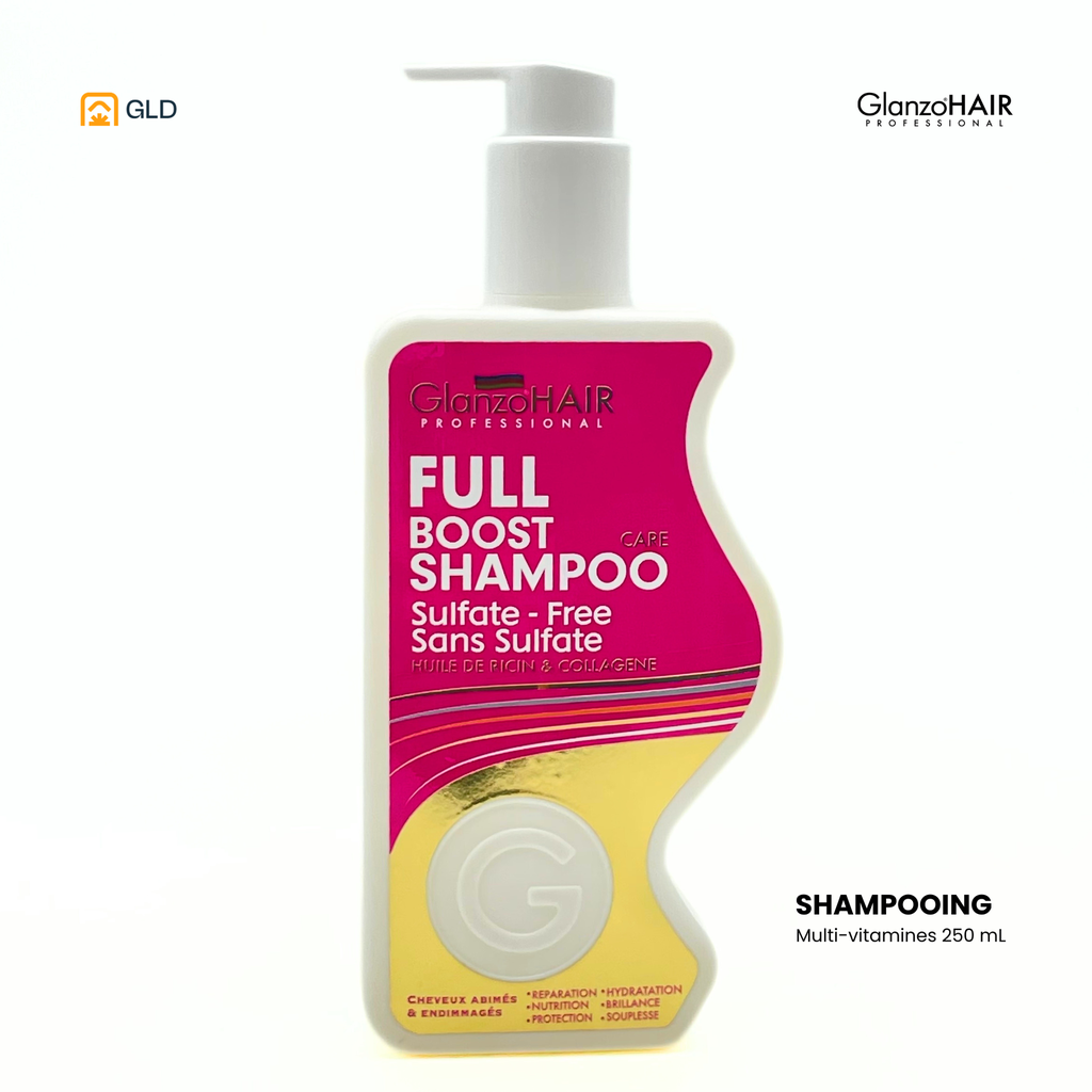 Shampooing Glanzo Hair Cheveux Abimes 250Ml