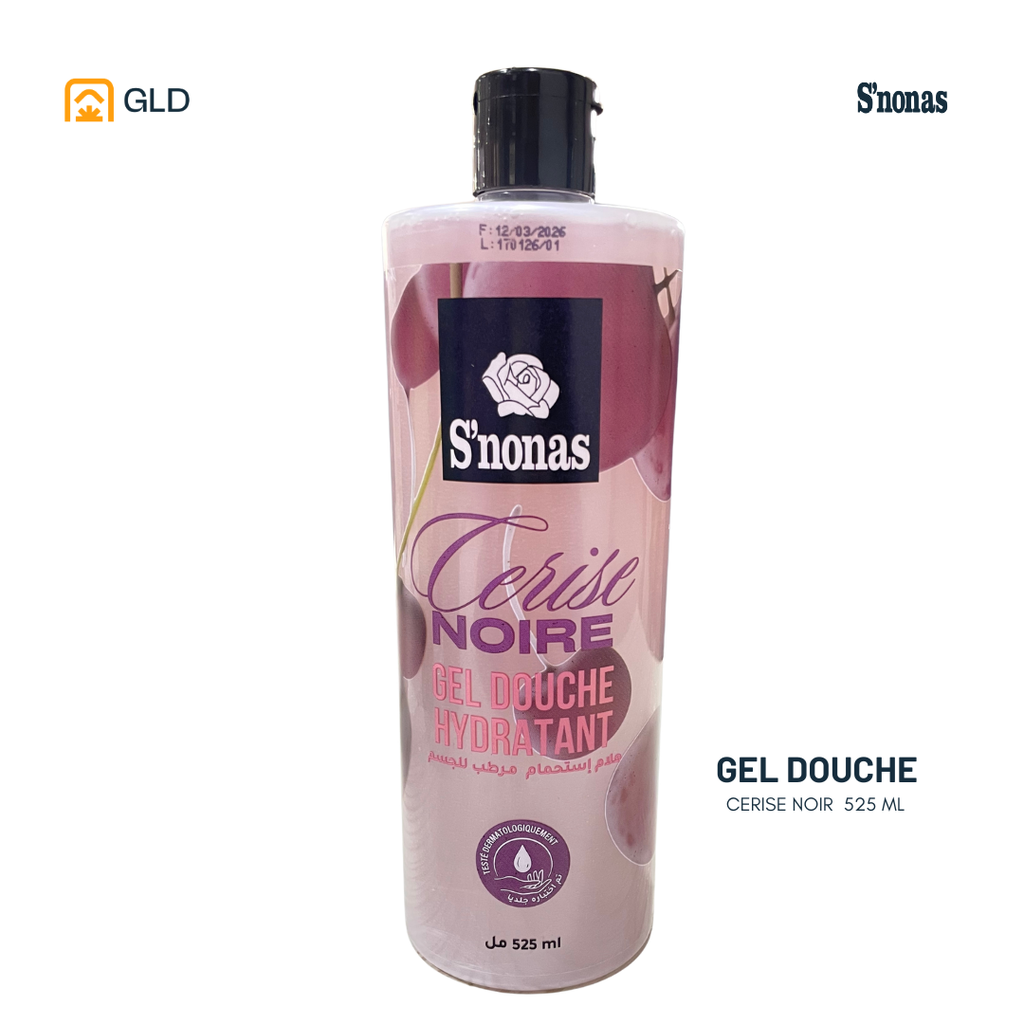 Gel Douche 525Ml Cerise Noir