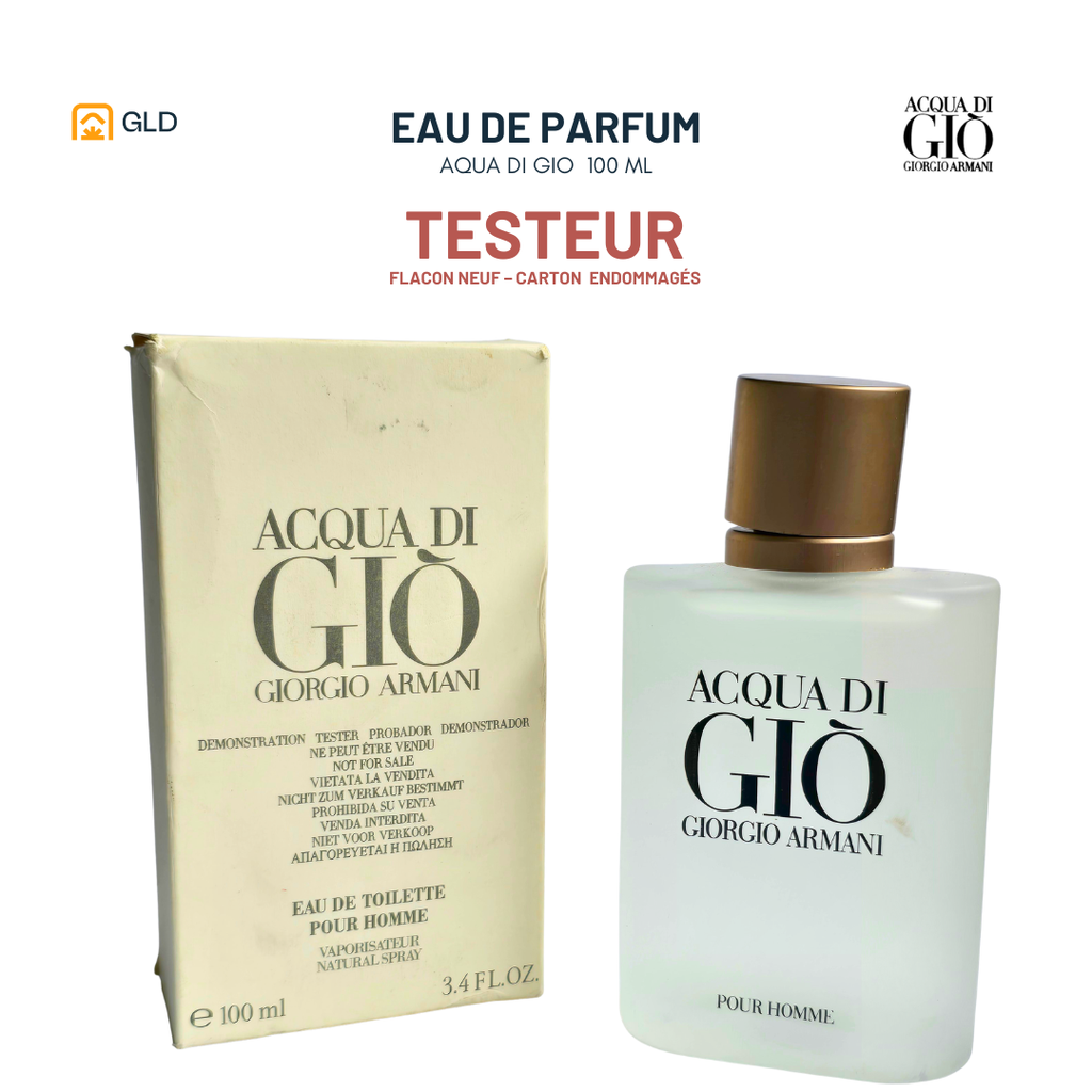 Parfum Testeur Acqua Di Gio Pour Homme 100Ml