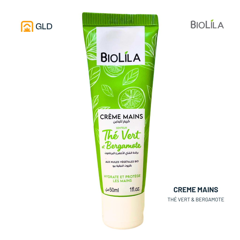 Creme Main Biolila 50Ml Thé Vert et Bergamote