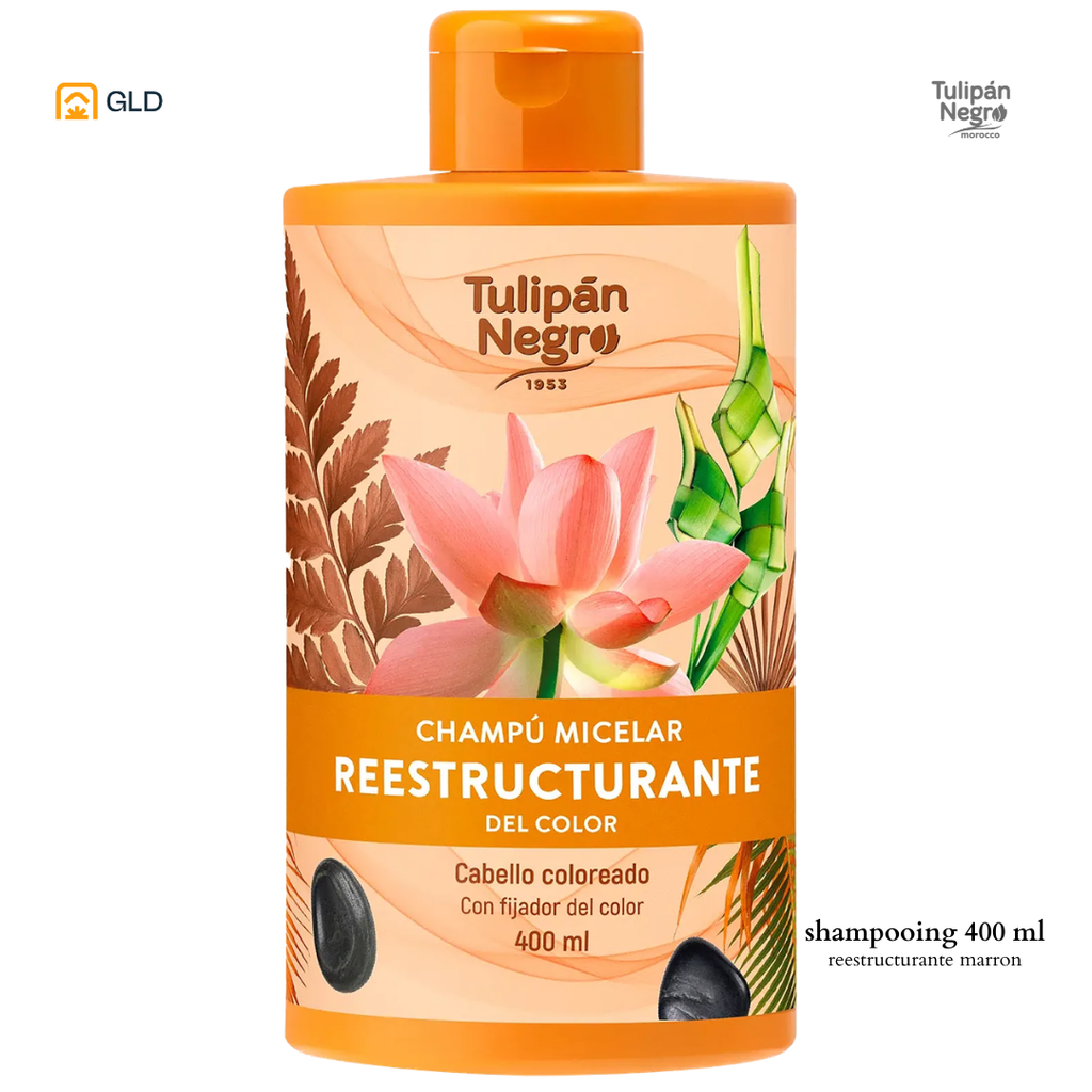Shampooing Tulipan Negro Reestructurante Marron 400ML  