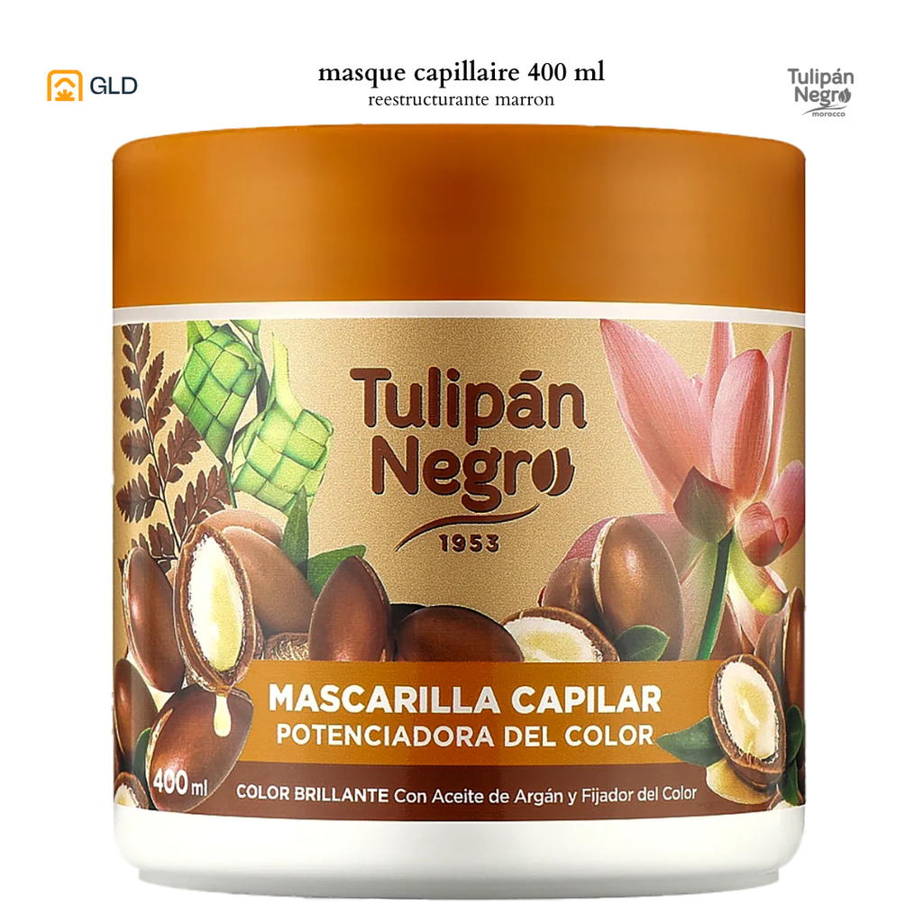 Masque Tulipan Negro Reestructurante Marron   400ML   