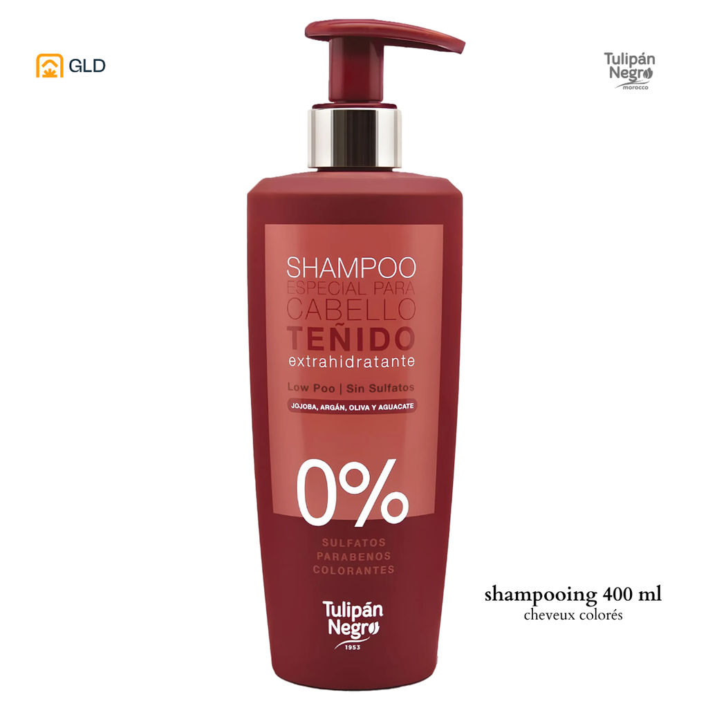 Shampooing Sans Sulfate Tulipan Negro Hidrolizado de Soja 500ML 