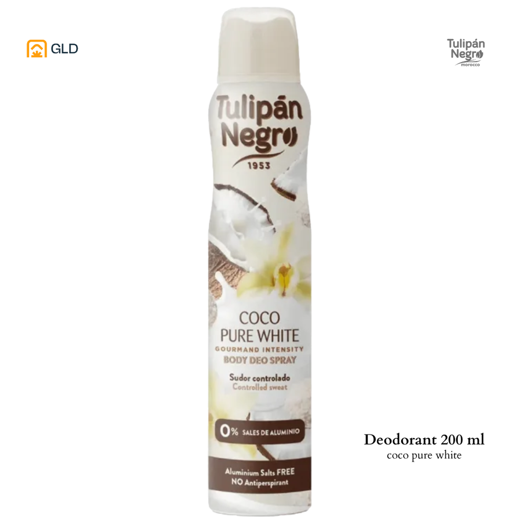 Deo Tulipan Negro Coco Pure White 200ML 