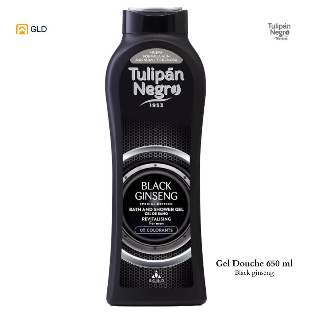 Gel Douche Tulipan Negro Black Gensing 650ML    