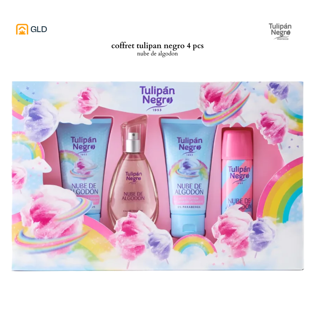 Coffret  Tulipan Negro Nube Algodon 4PS