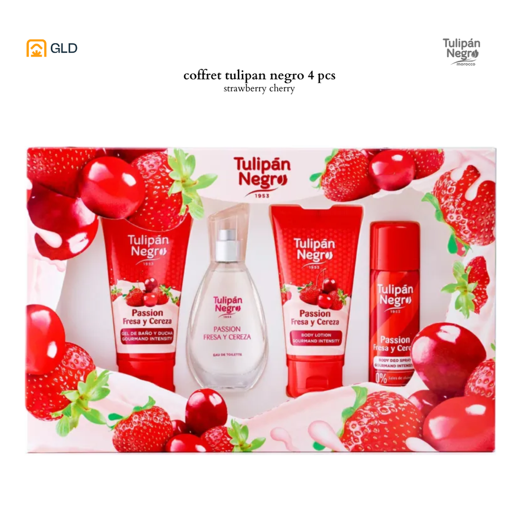 Coffret  Tulipan Negro Passion Fresa  Cereza 4PS   