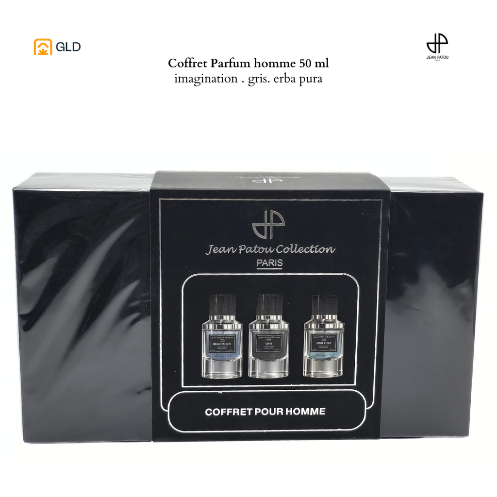 Coffret  Jean Patou Erba Pura Gris Imagination Homme  3Pcs