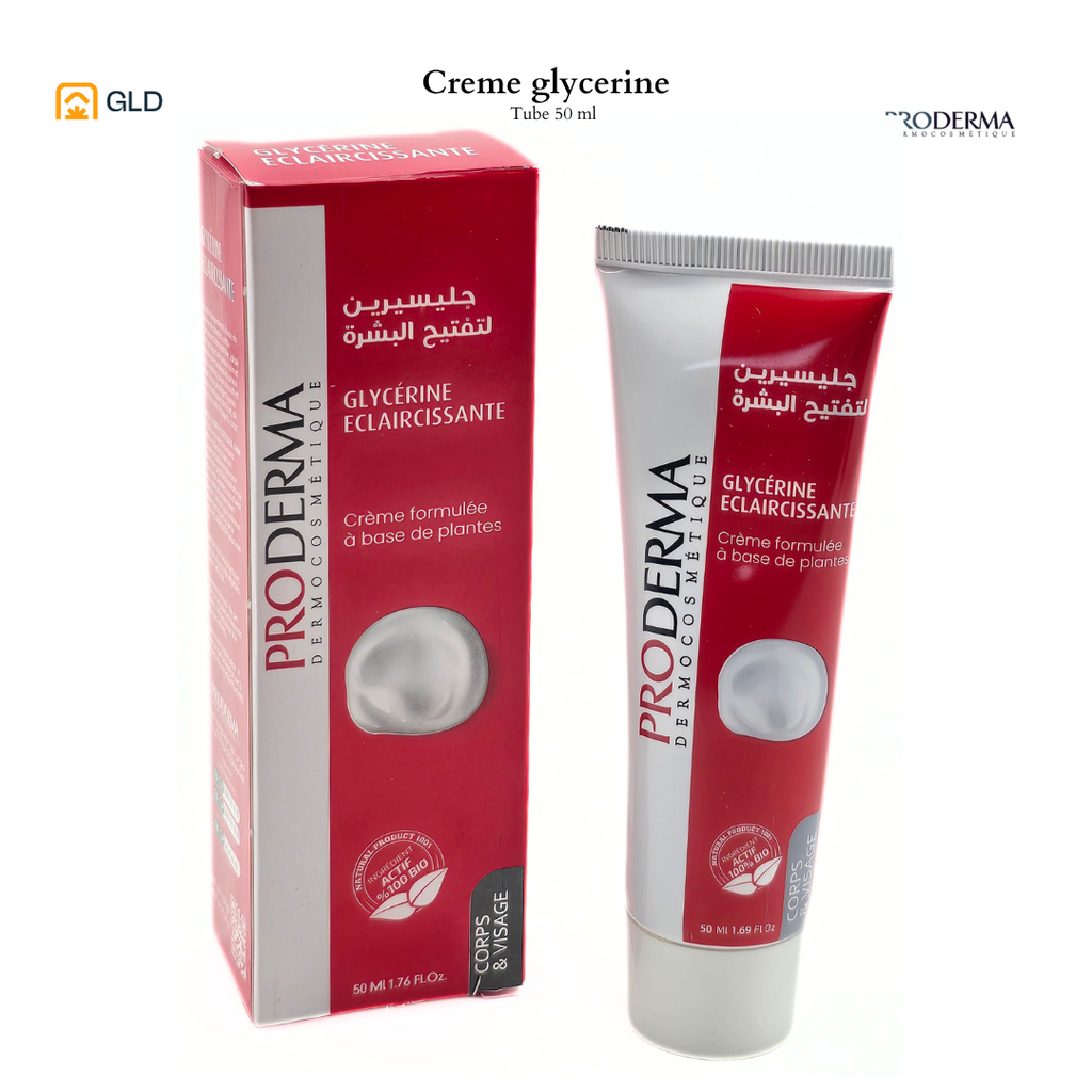 Glycerine Eclaicissante tube Proderma 50ml