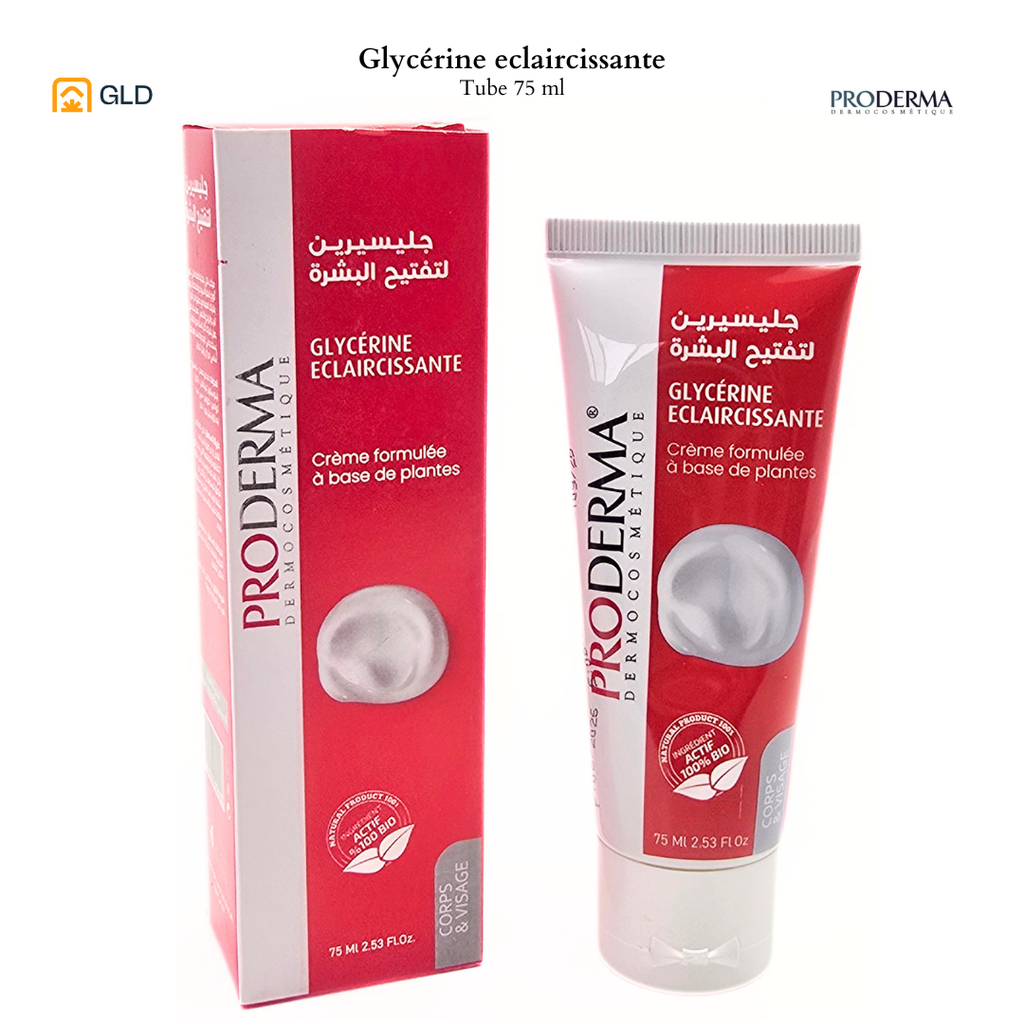Glycerine Eclaicissante Creme tube Proderma 75ml