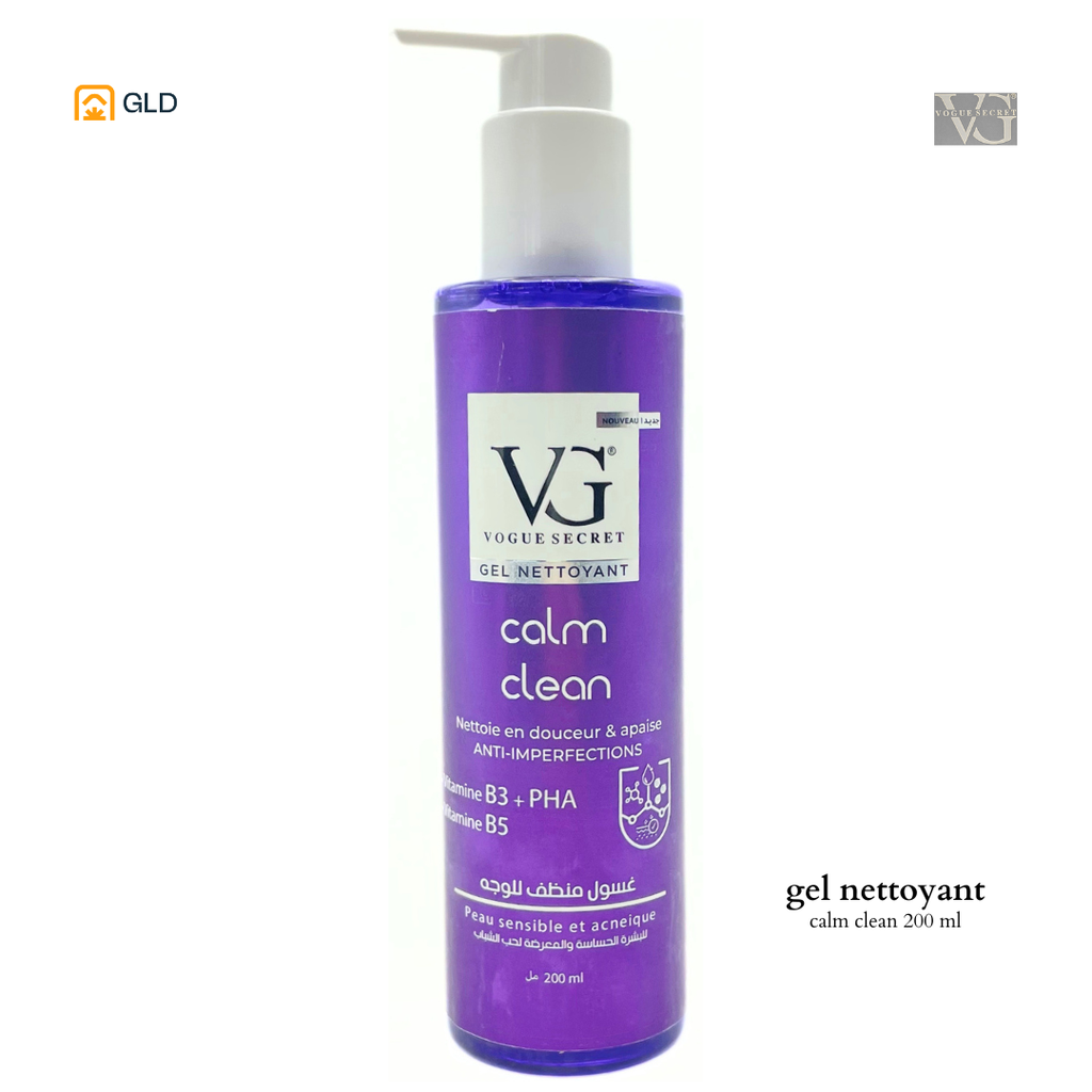 Gel Nettoyant Visage VG Calm Clean 200Ml