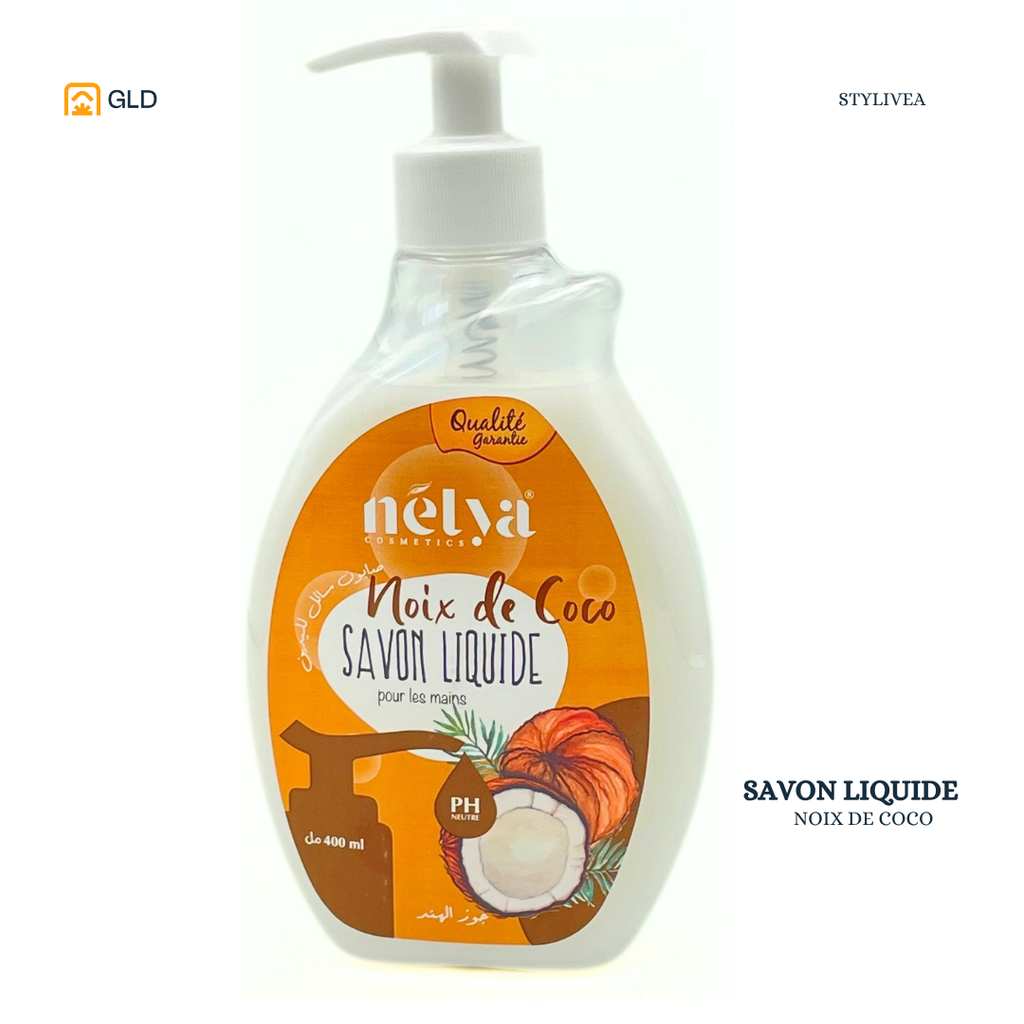 Savon lequide  Noix De Coco Nelya 400ML