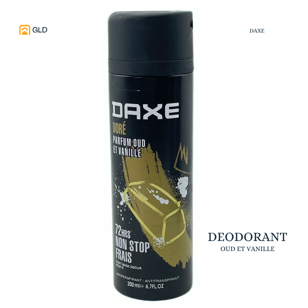 Deodorant Daxe Dore oud et vanille  Homme 200ML 