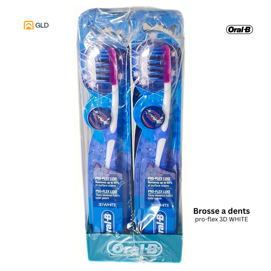 Brosse A Dents Oral B Pro-Flex 3D White Souple (paquet de 12)