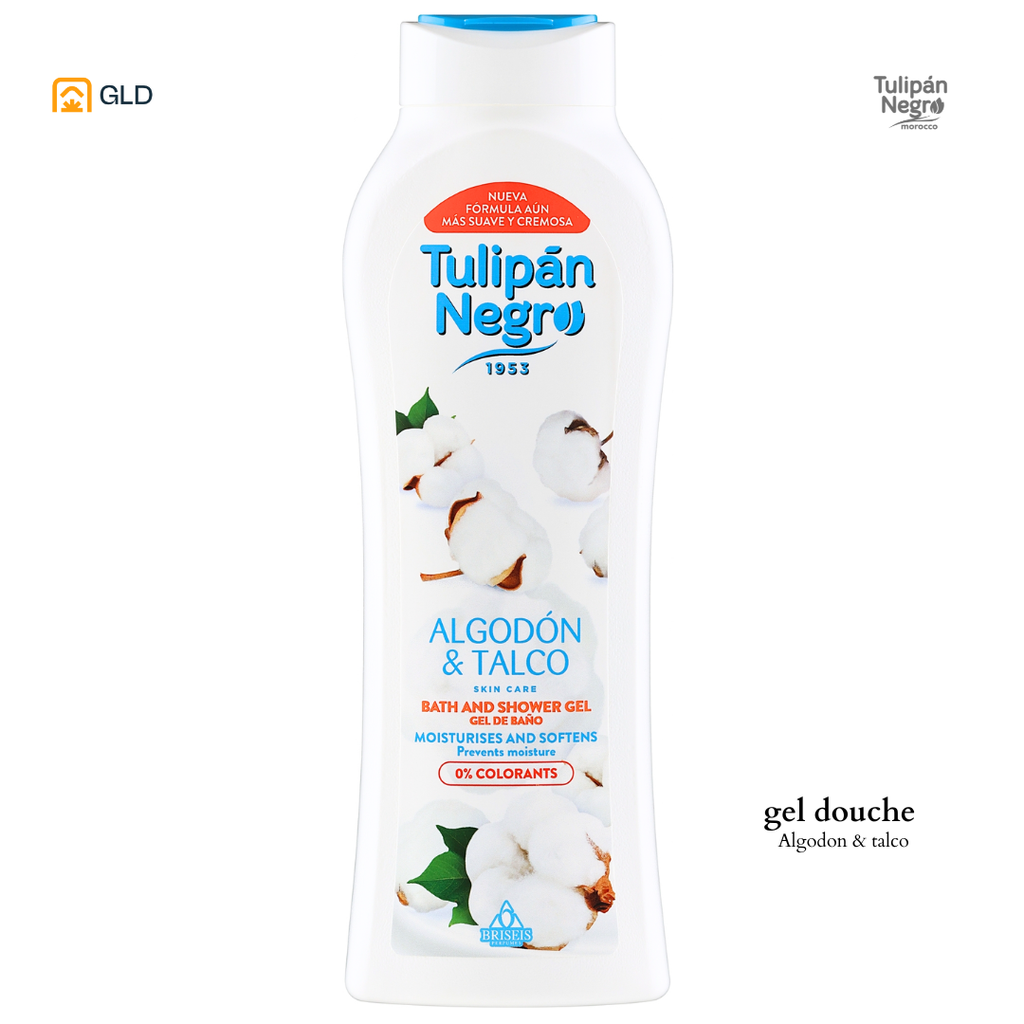 Gel Douche Tulipan Negro Algodon Talco 650ML   