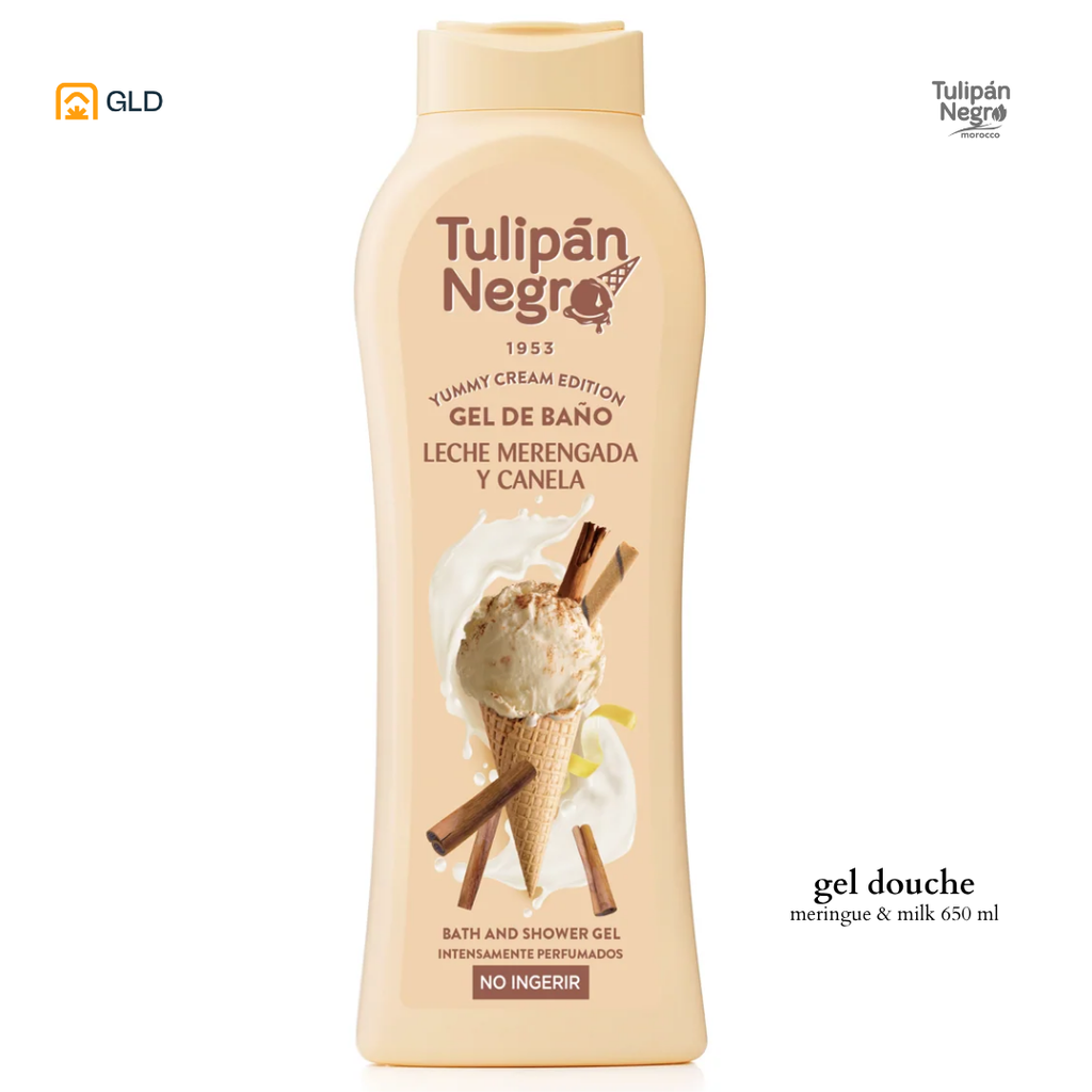 Gel Douche Tulipan Negro Cinnamon & Meringue Milk 650ML