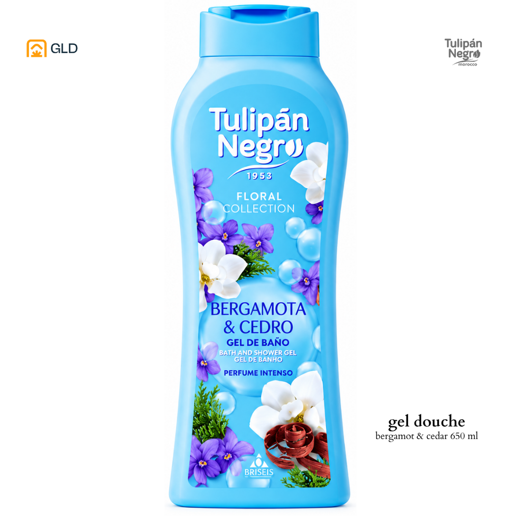 Gel Douche Tulipan Negro Bergamot & Cedar 650ML