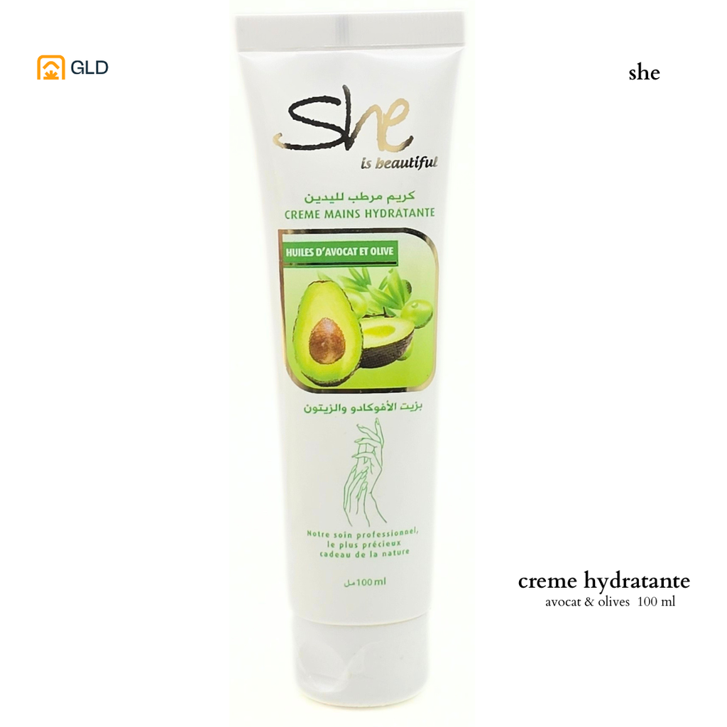 Creme Hydratante She 100Ml Avocat et Olive