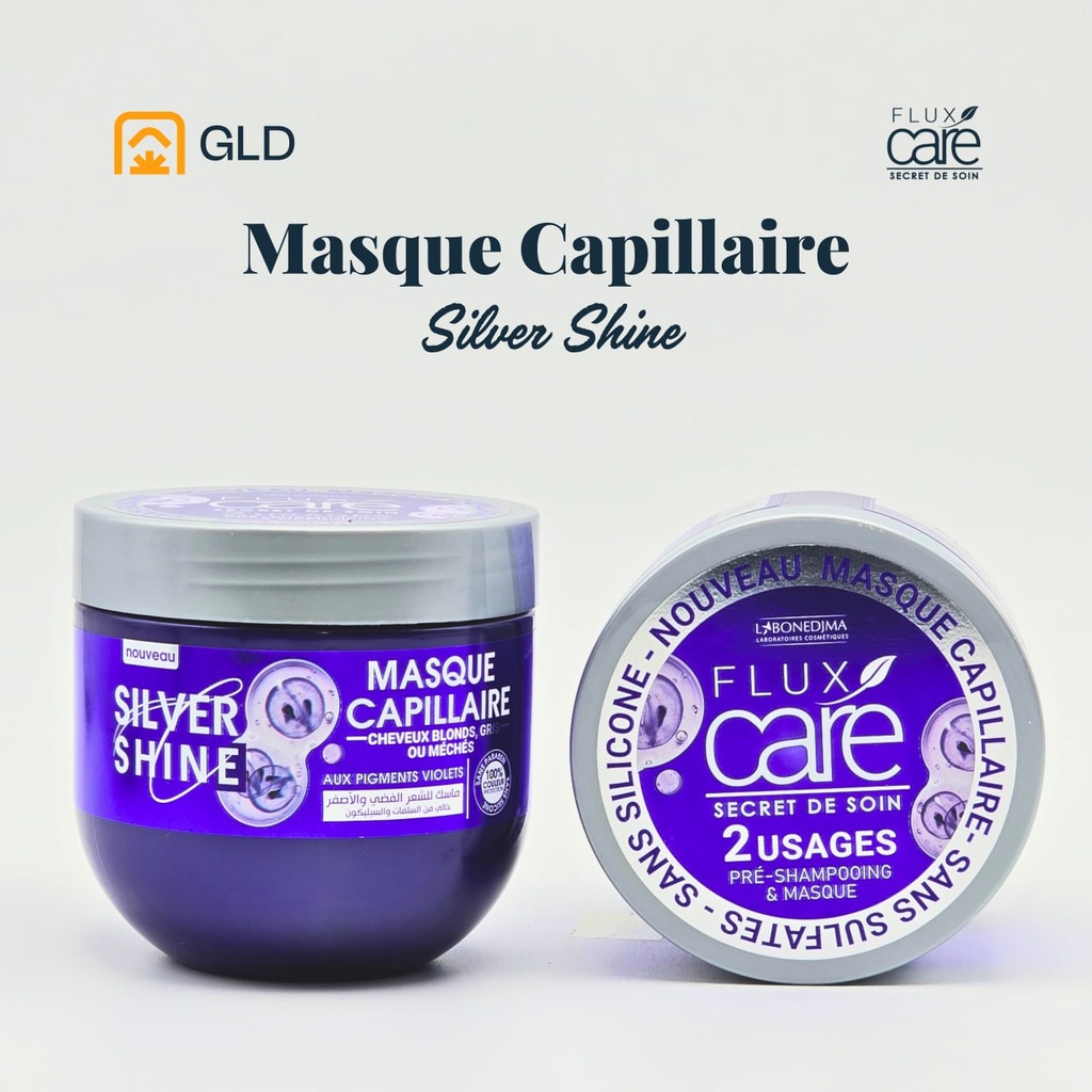 Masque Capillaire Flux Care Silver Shine Pot 370 Ml