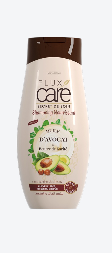 Shampooing Flux Care Avocat Et Beurre De Karite Sans Sulfates 265 Ml