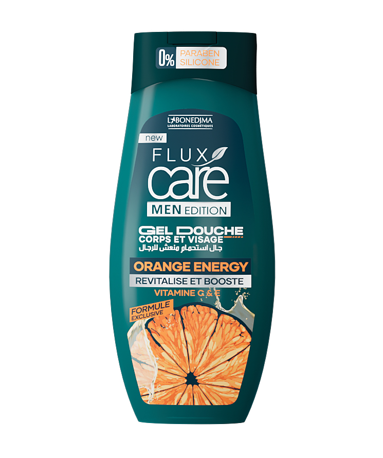 Gel Douche Flux Care Men Orange Energy 265 Ml