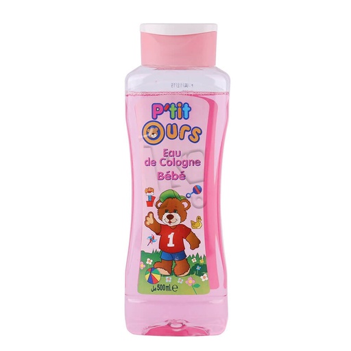 Eau De Cologne Bébé P'tit Ours Rose 500 Ml